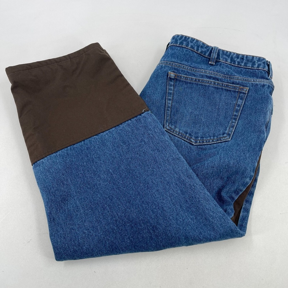Cabela's Classic Fit Hunting Brush Guard Jeans MENS Cotton Denim Blue 42 x 30